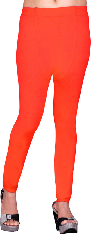 BHARGAV TEXTILES Churidar Legging(Orange, Woven) BHARGAV TEXTILES Churidar Legging(Orange, Woven)