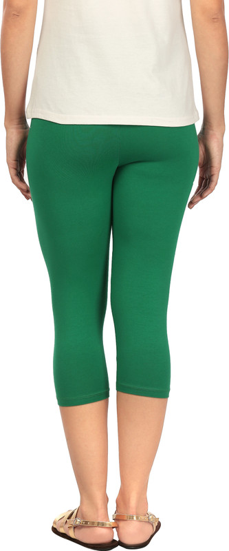 Rupa Softline Mid-Calf Length Legging(Green, Solid) Rupa Softline Mid-Calf Length Legging(Green, Solid)