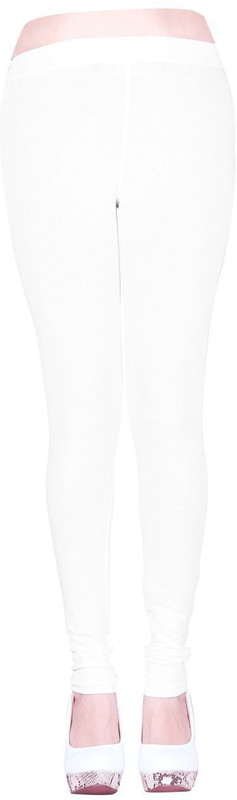 VASVI Ankle Length Legging(White, Solid) VASVI Ankle Length Legging(White, Solid)