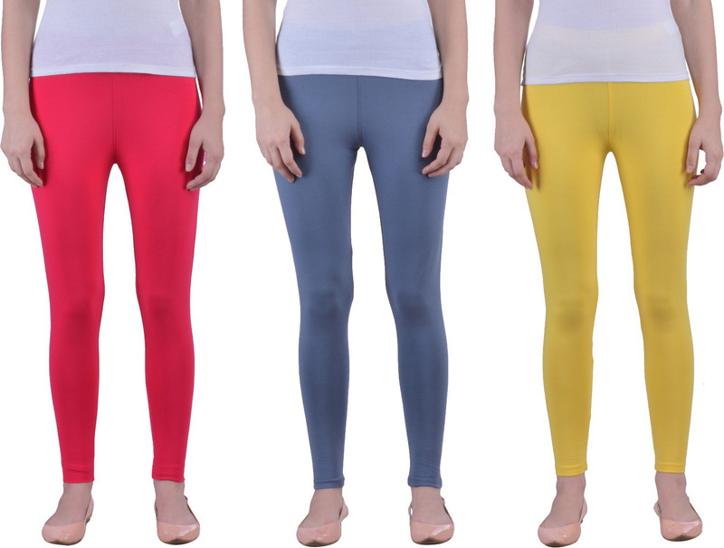 Dollar Missy Ankle Length Legging(Red, Solid) Dollar Missy Ankle Length Legging(Red, Solid)