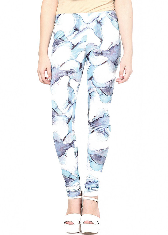 Vero Moda Churidar Legging(White, Printed) Vero Moda Churidar Legging(White, Printed)