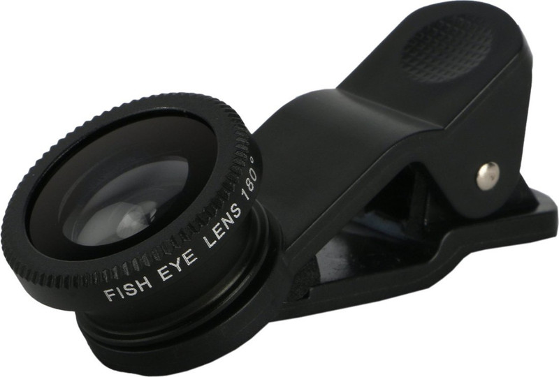 Universal 3-in-1 Clip-On Fisheye + Wide Angle + Macro Lens Set for mobile phonesBlack Mobile Phone Lens(Wide and Macro) RS.378 (77.00% Off) - Flipkart