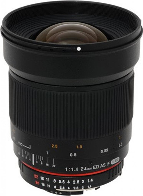 Samyang 24MM F1.4 Nikon AE Lens for(Black, 25MM)