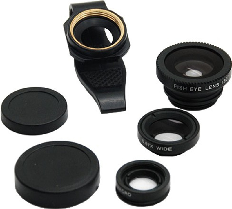 Fotonica Universal 3 in 1 Cell Phone Camera Lens KitBlack Mobile Phone Lens(Wide and Macro) RS.375 (82.00% Off) - Flipkart