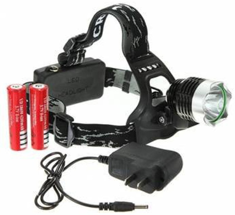 Alria T6 Bicycle Headlight Camping Hiking Flash lights LED Headlamp(Black)