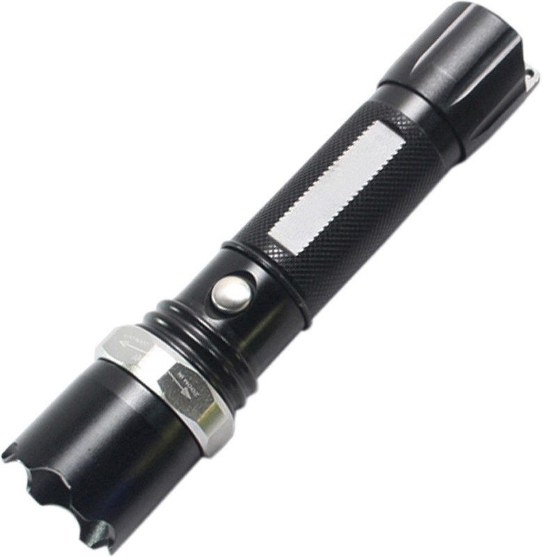 SJ Police Professional Flashlight Light Camping Hike LED Front Light(Black)