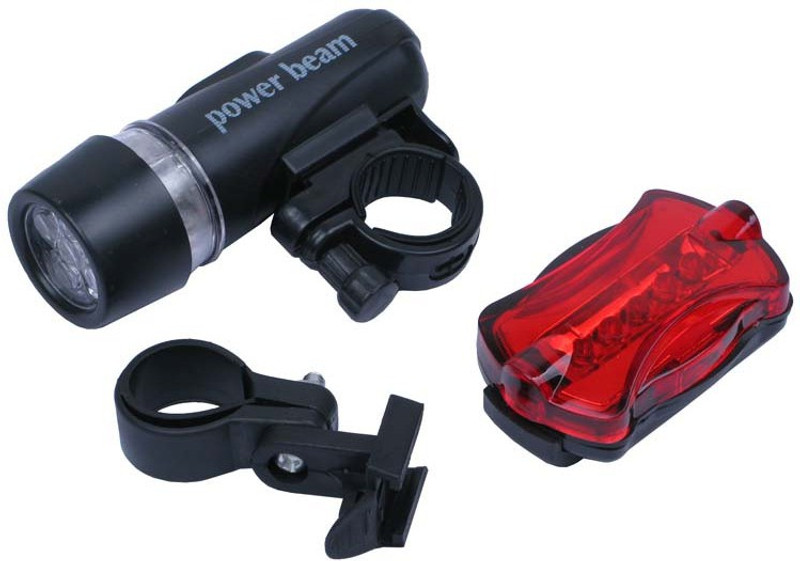 GRV Bright Bicycle Light Combo LED Front Rear Light Combo(Black)