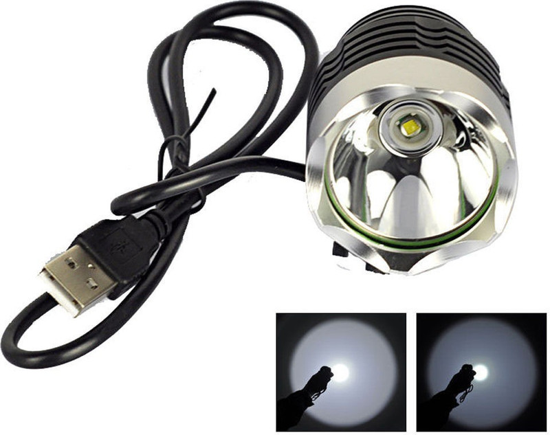 SCHRODINGER Bicycle front light LED Front Light(Black silver)