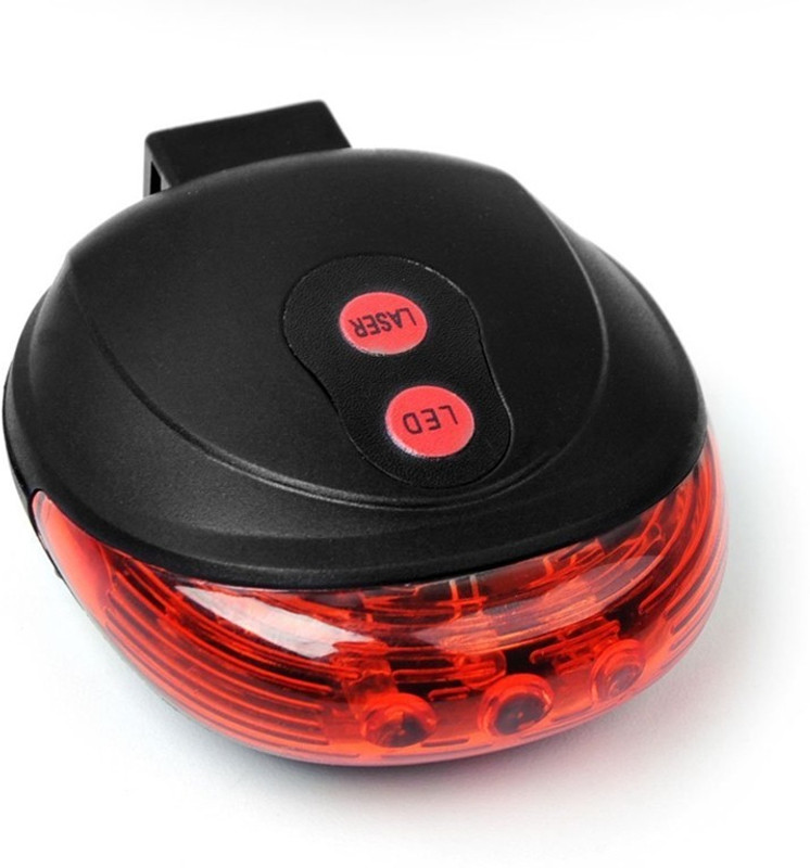 Letdooo Laser Light Rear with track LED Rear Break Light(Black)