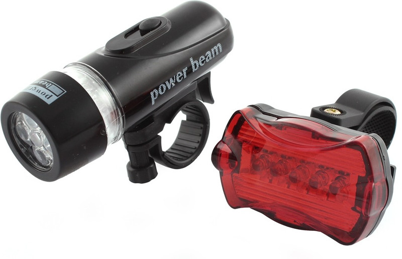 GRV Cycling Light Plus High Beam LED Front Rear Light Combo(Black)