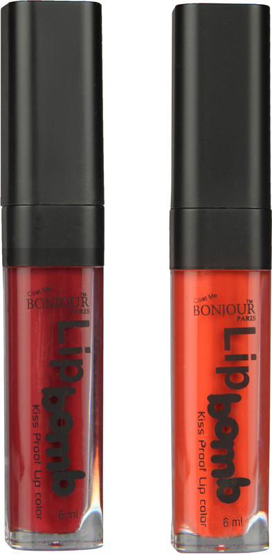 BONJOUR PARIS Matte Lipstick(Mauve 11, Brick Orange 15, 12 ml) BONJOUR PARIS Matte Lipstick(Mauve 11, Brick Orange 15, 12 ml)