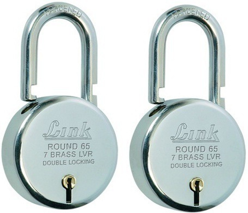 Link+ Round Bcp 65 (Pack of 2) Padlock(Silver) Link+ Round Bcp 65 (Pack of 2) Padlock(Silver)