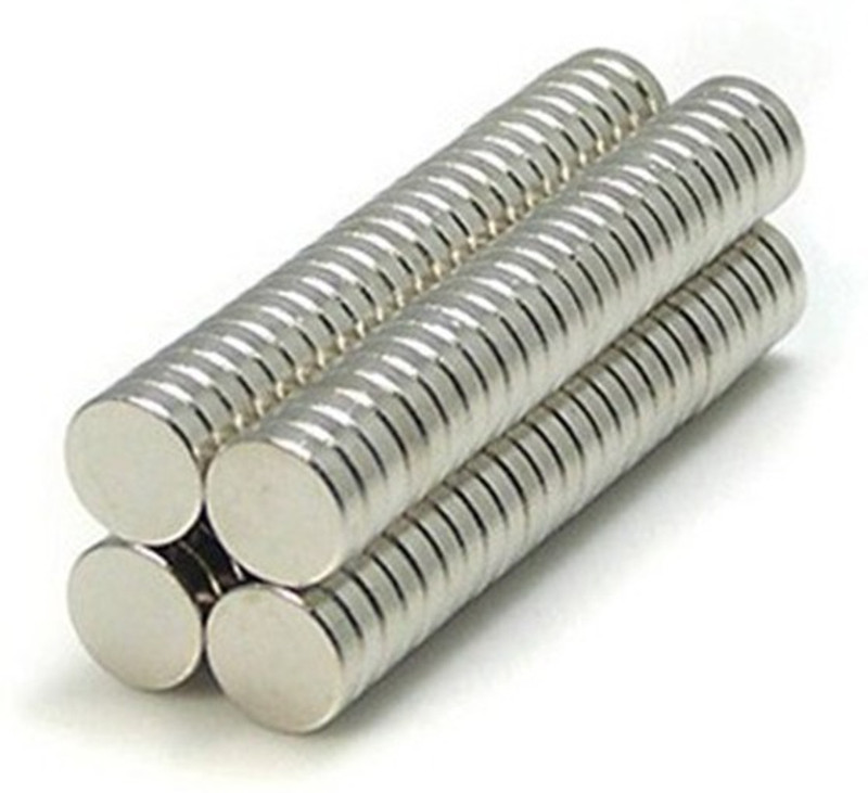 connect2fashion Disc Magnet Multipurpose Office Magnets Pack of 50(Silver)