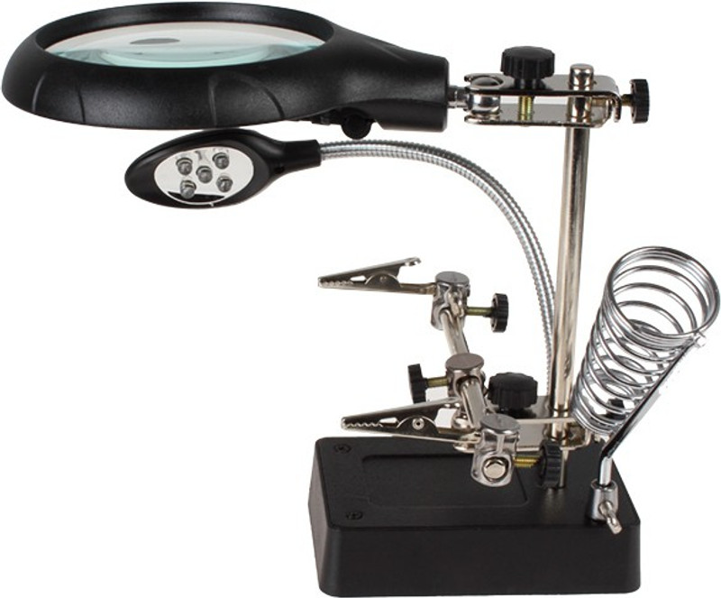 Star Magic AC/DC Interchangeable 2.5X, 7.5X & 10X Magnifying Glass(Black) RS.1125 (54.00% Off) - Flipkart