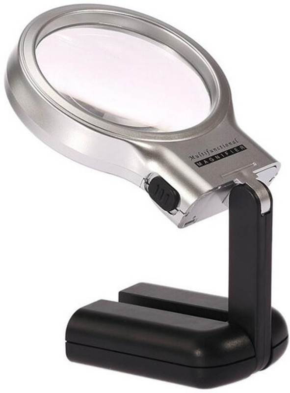 sukot Triad multi-function magnifier handheld reading magnifying glass 3X Magnification Glass Folding Adjustable Magnifying Jewelry Loup(As Shown)