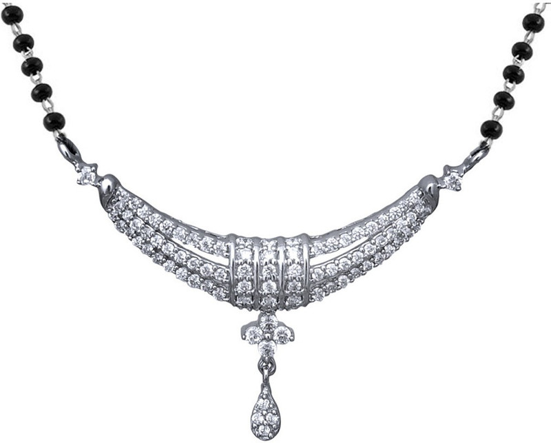 Clara Diamond Look Sterling Silver Mangalsutra RS.5610 (68.00% Off) - Flipkart