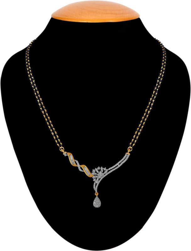 American Diamond Delightful Copper, Brass Mangalsutra