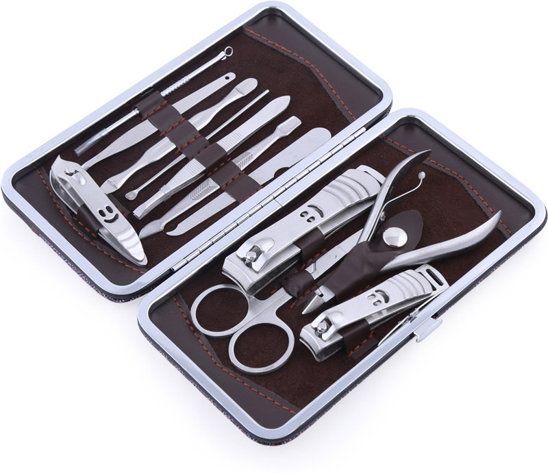 Foolzy 13 In 1 Stainless Steel Nail Clipper Kit(250 g, Set of 1) RS.799 (56.00% Off) - Flipkart