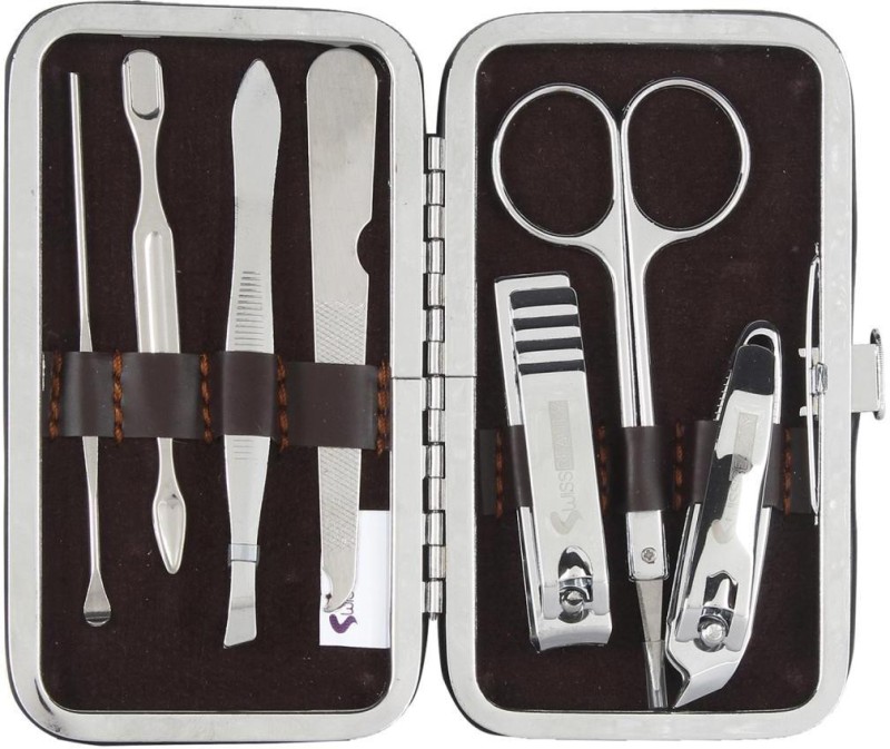 DnS Maniure and Pedicure Non-Leather 7 In 1 Stainless Steel Travel & Grooming Kit(7 g, Set of 1)