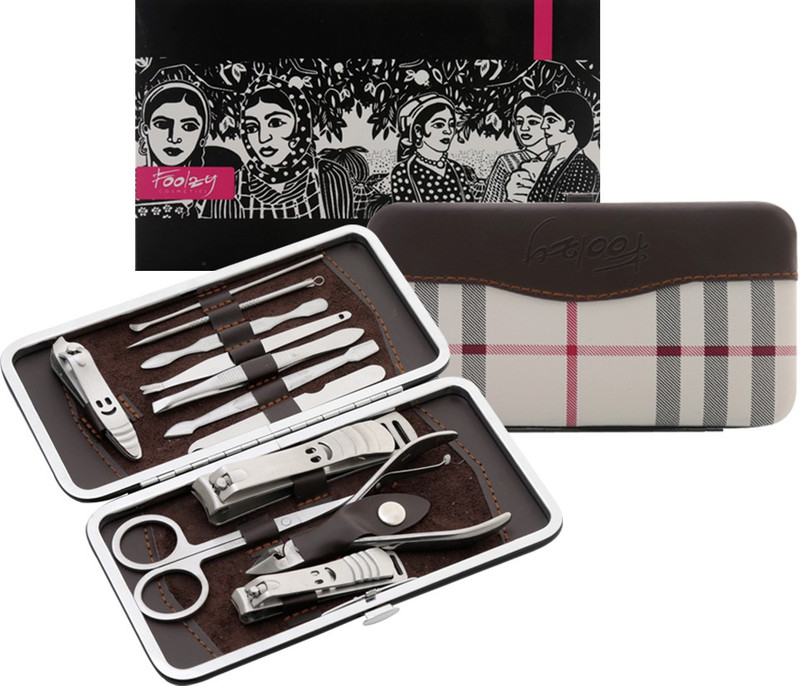 Foolzy 13 in 1 Nail Clipper Pedicure Scissor Tweezer Set(250 g, Set of 13)