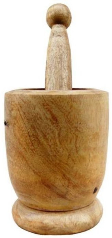 Onlineshoppee Wood Masher(Brown)