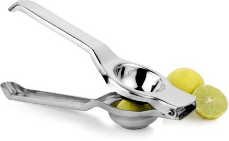 S.B.Enterprises 2 In 1 Smart Kitchen Tool Lemon Squeezer And Opener Steel Masher(Silver, Pack of 1)
