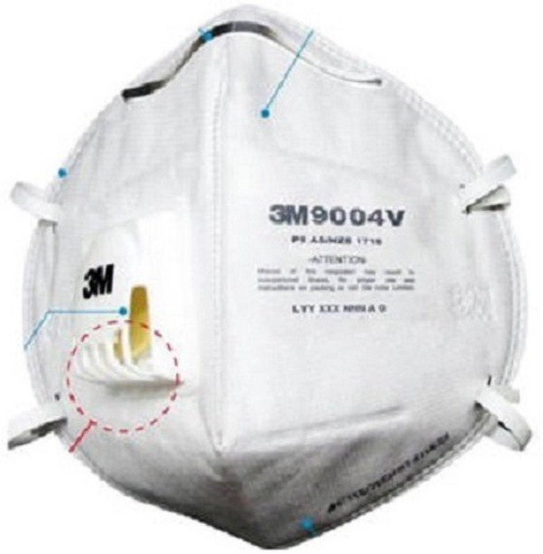 3M Anti-Pollution 9004WV Mask and Respirator RS.119 (73.00% Off) - Flipkart