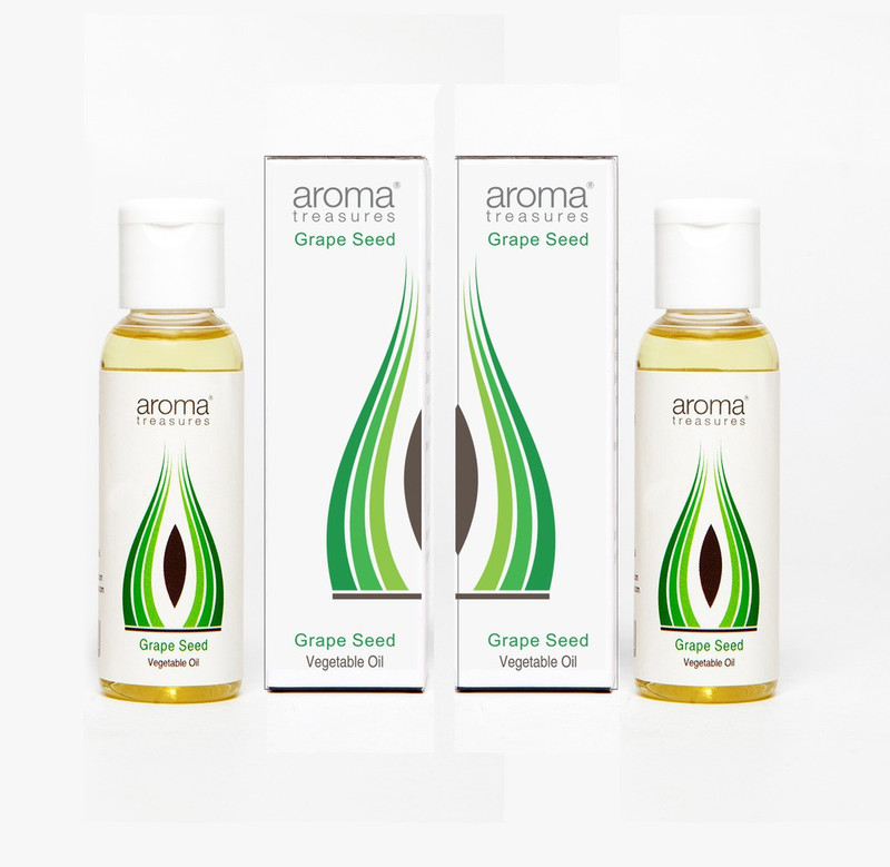 Aroma Treasures Grape Seed Oil 50ml (Pack Of 2)(100 ml)