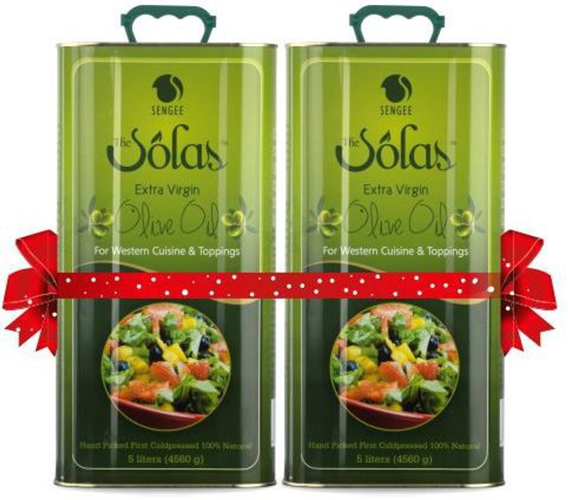 Solas Extra Virgin Olive Oil - 5 Ltrs (Pack of 2)(10 L)