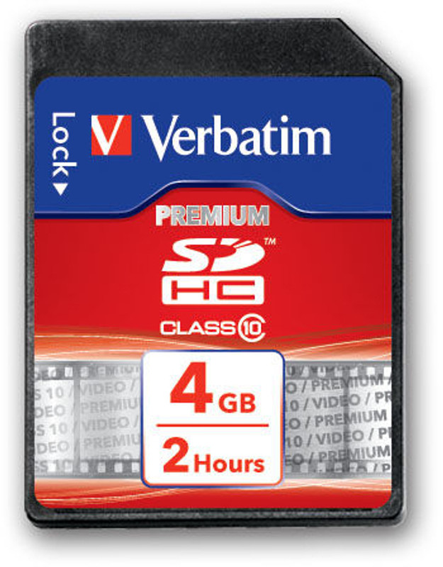 Verbatim 4 GB SDHC Class 10 10 MB/s Memory Card