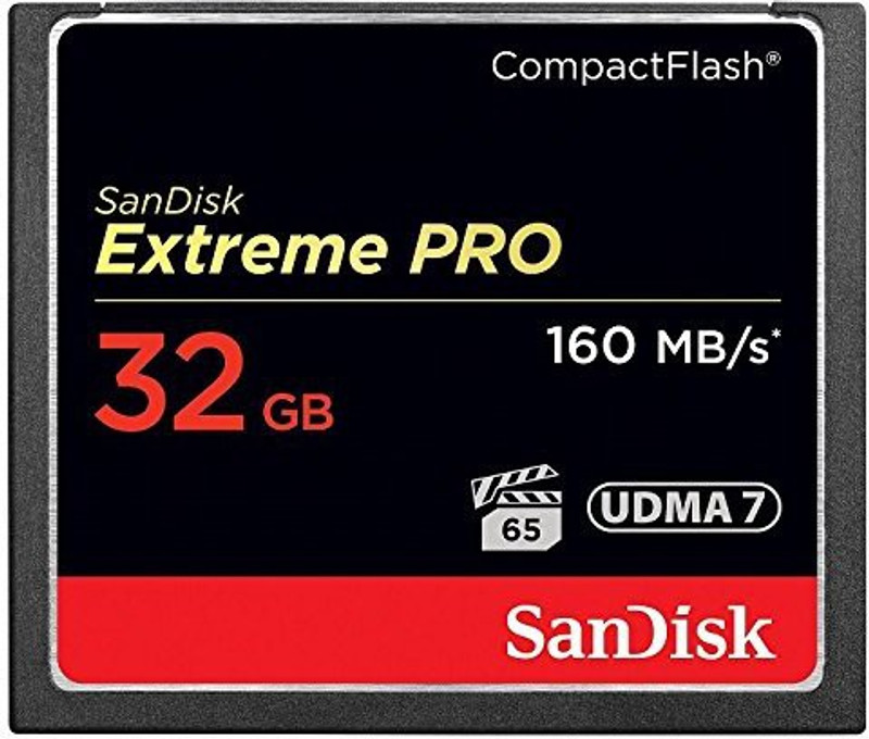 SanDisk SDCFXPS-032G-X46 Extreme PRO 32 GB Compact Flash Class 10 160 MB/s  Memory Card Compatible with Camera