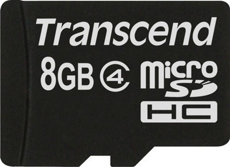 Transcend 8 GB MicroSDHC Class 4 Memory Card