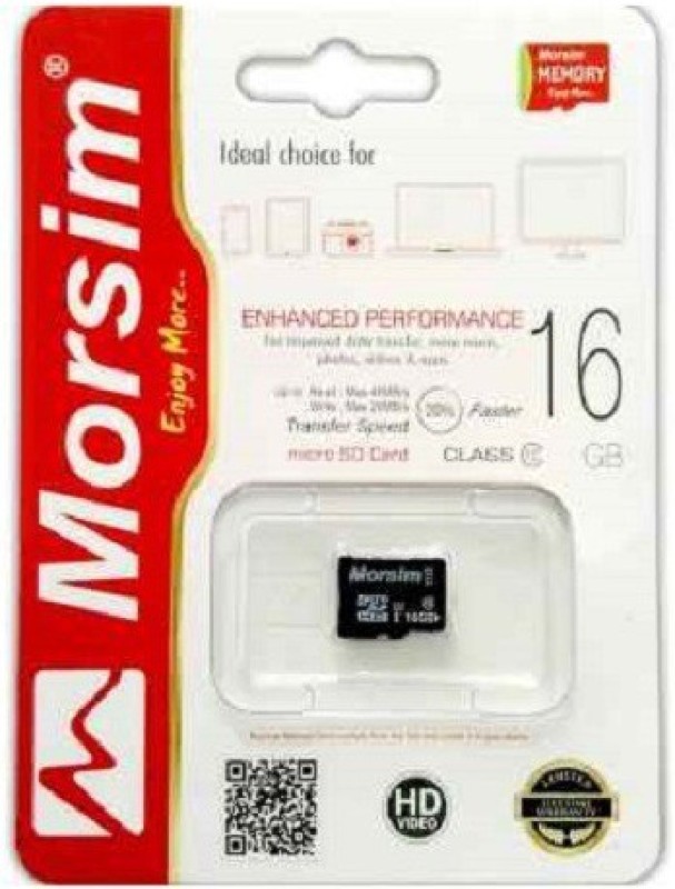 Sprik Morsim 16 GB MicroSD Card Class 10 48 MB/s  Memory Card RS.289 (64.00% Off) - Flipkart