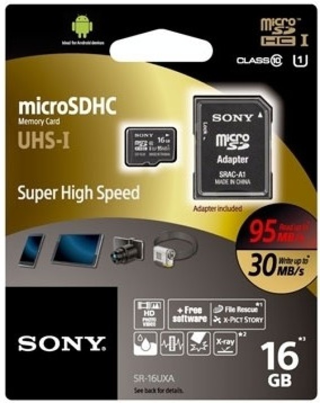 Sony 16 GB MicroSDHC Class 10 Memory Card