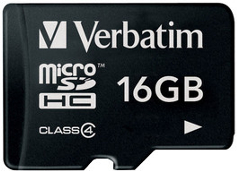 Verbatim 16 GB MicroSD Card Class 4 4 MB/s Memory Card