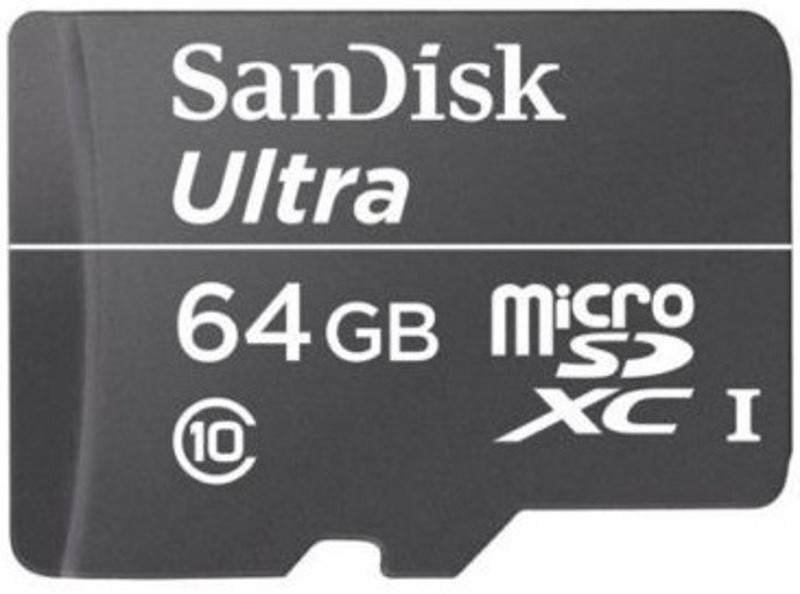 SanDisk Ultra 64 GB MicroSDXC Class 10 30 MB/s Memory Card