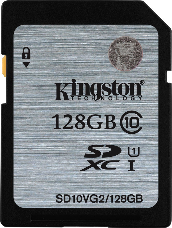 Kingston 128 GB MicroSDXC Class 10 45 MB/s Memory Card