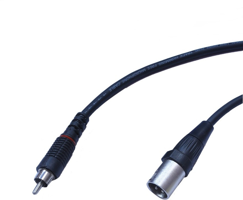 Krown XLR Male to RCA Male Cable 15 Meter Cable(Multicolor)
