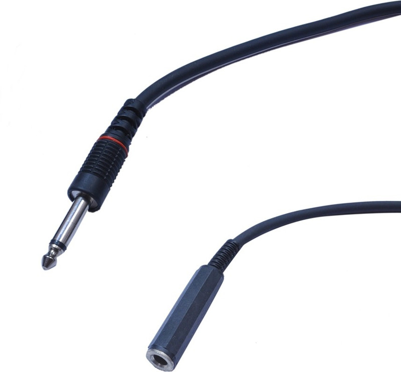 Krown 6.3MM Mono Male to 6.3MM Stereo Female 1.5Meter Cable(Black)