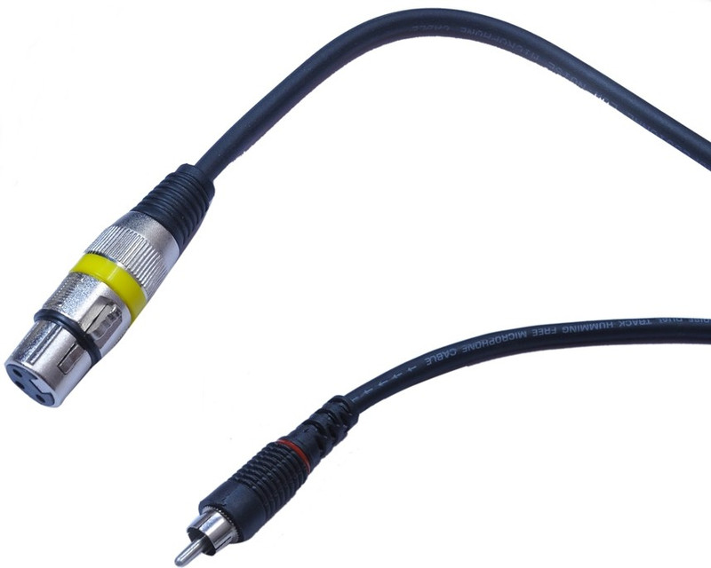 Krown XLR Female to RCA Male 1.5Meter Cable(Black)