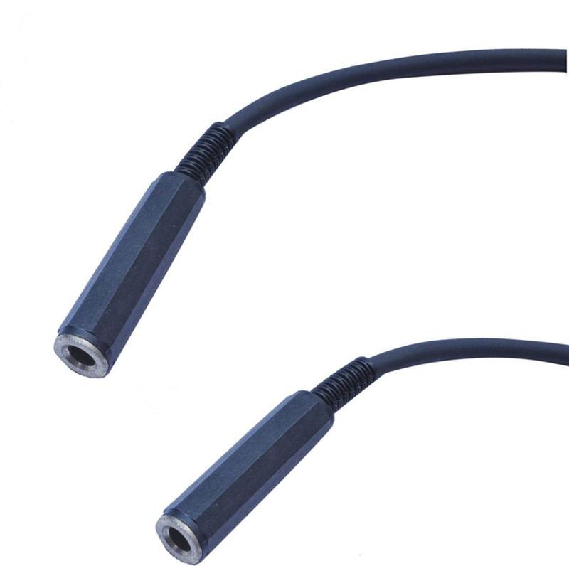 Krown 6.3MM Stereo Female to 6.3MM Stereo Female 3 Meter Cable(Black)