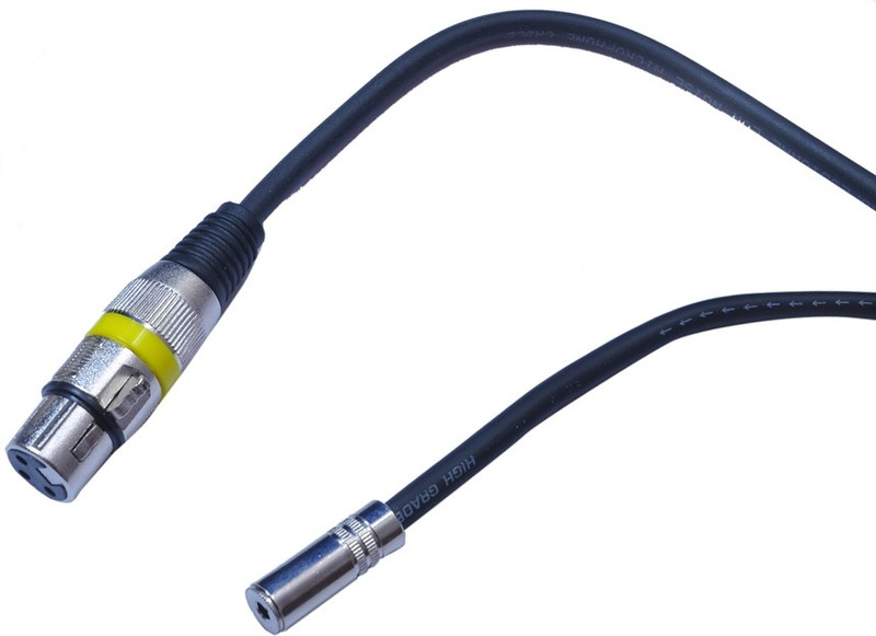 Krown XLR Female to 3.5MM Stereo Female 1.5Meter Cable(Black)