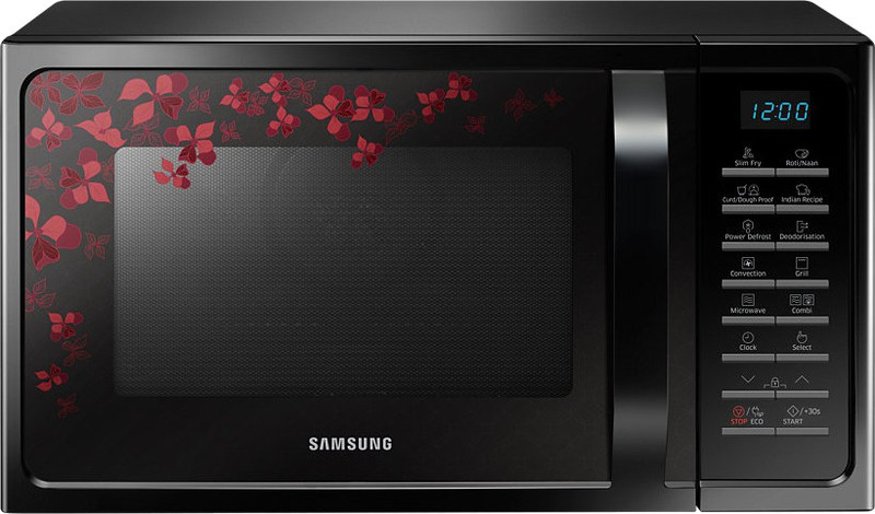 Samsung 28 L Convection Microwave Oven(MC28H5025VB/TL, Black Sanganeri Pattern)