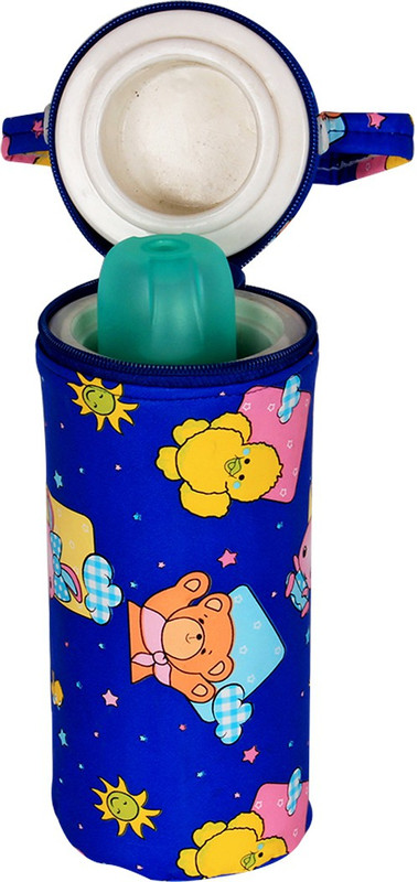Ole Baby Bunny Print Single Portable Infant Feeding Milk Food Bottle Thermal Warmer Holder (Upto 250ml each)(Pack of 1, Navy Blue)