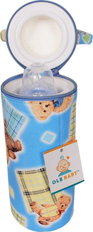 Ole Baby Single Portable Infant Feeding Milk Food Bottle Thermal Warmer Bag Storage Holder (Upto 250ml each)(Pack of 1, Blue)