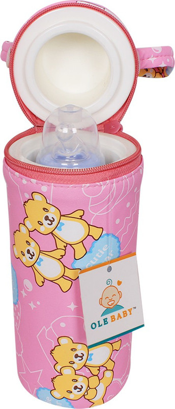 Ole Baby Twin Bunny Print Single Infant Feeding Milk Food Bottle Thermal Warmer (Upto 250ml each)(Pack of 1, Pink)