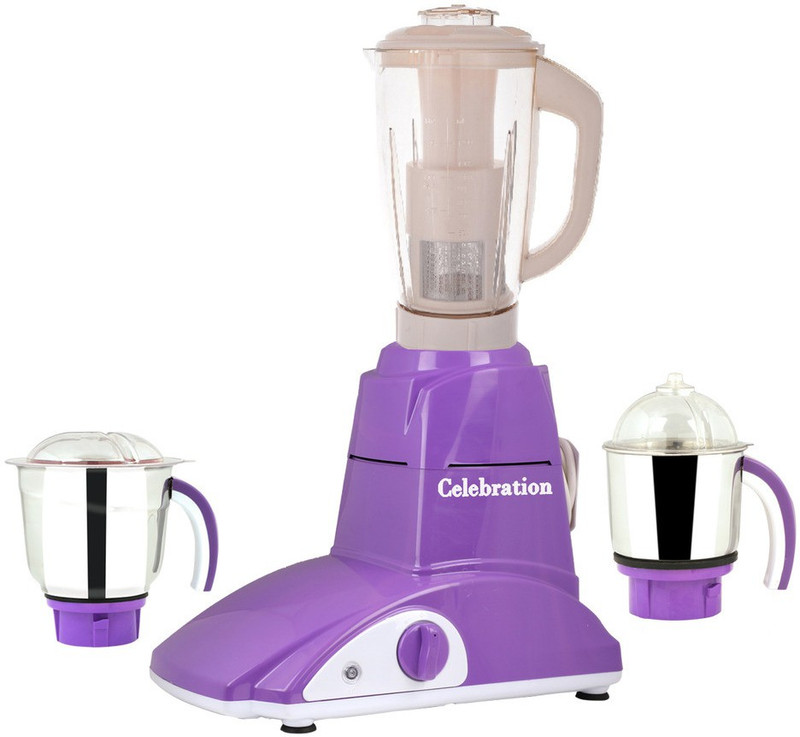 Celebration New_MGJ-98 Latest Jar attachments of chutney medium & juicer jarType-472 750 W Juicer Mixer Grinder(Multicolor, 3 Jars)