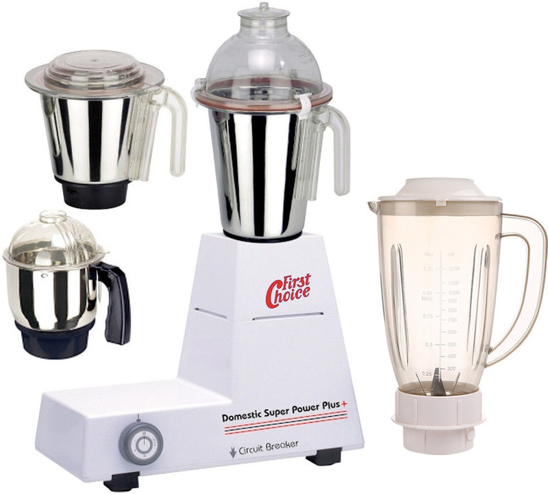 Firstchoice ABS Plastic 4 Jars 1000 Watts FC ABS PlasticMA16-WFJ 1000W 1000 W Juicer Mixer Grinder(Multicolor, 4 Jars)