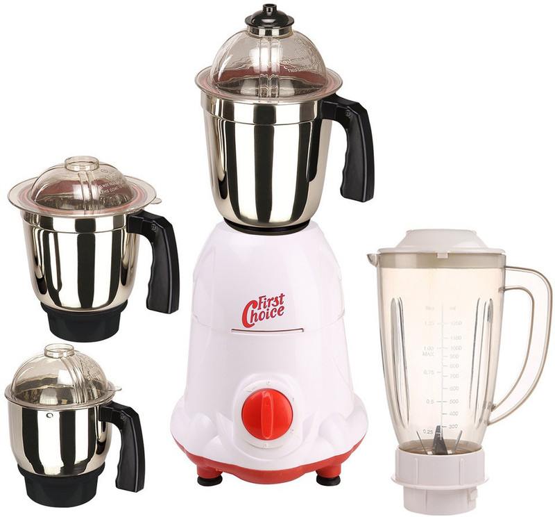 Firstchoice ABS Body MG16-WFJ104 1000 W Juicer Mixer Grinder(Multicolor, 4 Jars)
