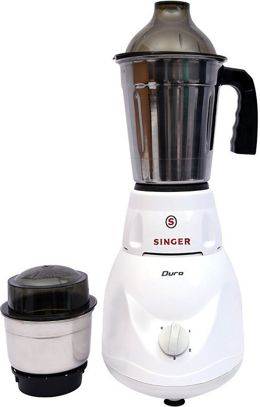 Singer Duro 450 W Mixer Grinder(White, 2 Jars)